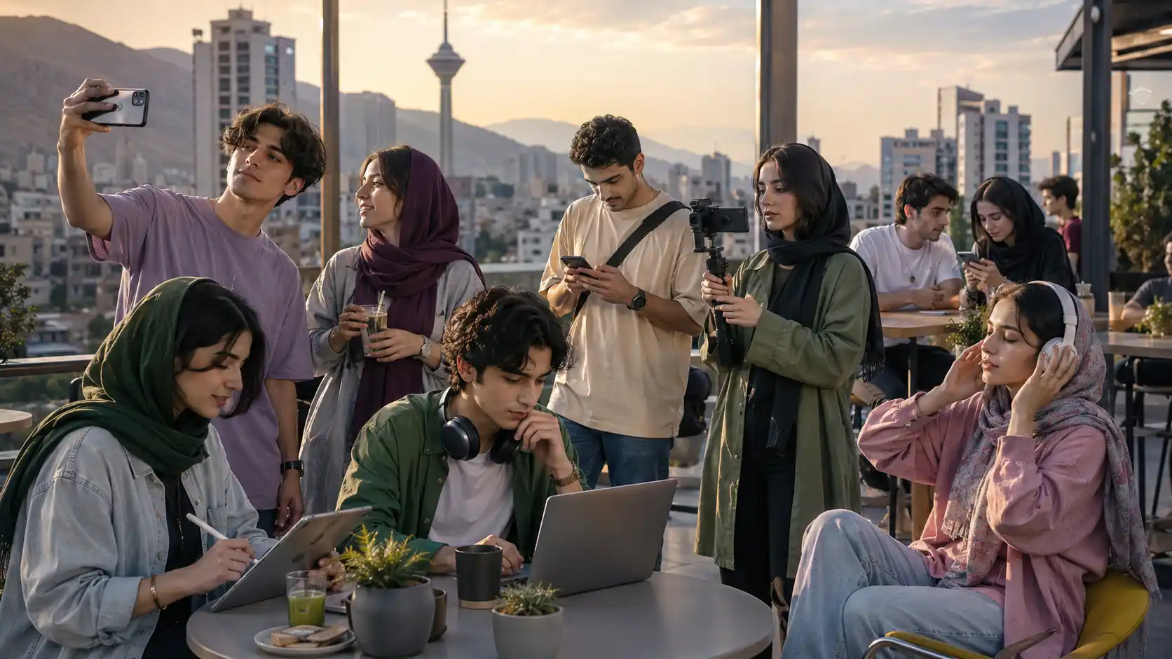 تصویرسازی نسل زد در ایران با شبکه‌های اجتماعی، موبایل و فرهنگ دیجیتال